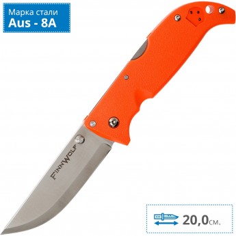 Нож COLD STEEL FINN WOLF BLAZE ORANGE CS_20NPRYZ Нож COLD STEEL FINN WOLF BLAZE ORANGE CS_20NPRYZ